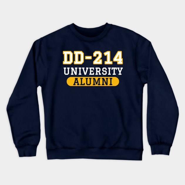 Patriotic DD-214 University Alumni Crewneck Sweatshirt by Revinct_Designs